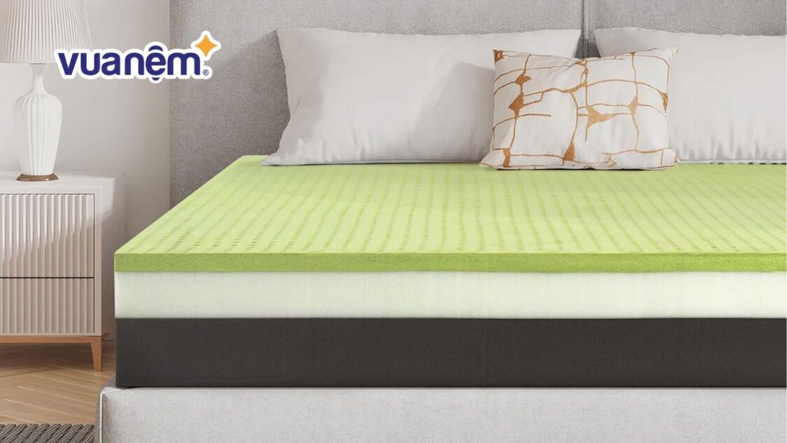 nệm foam trà xanh