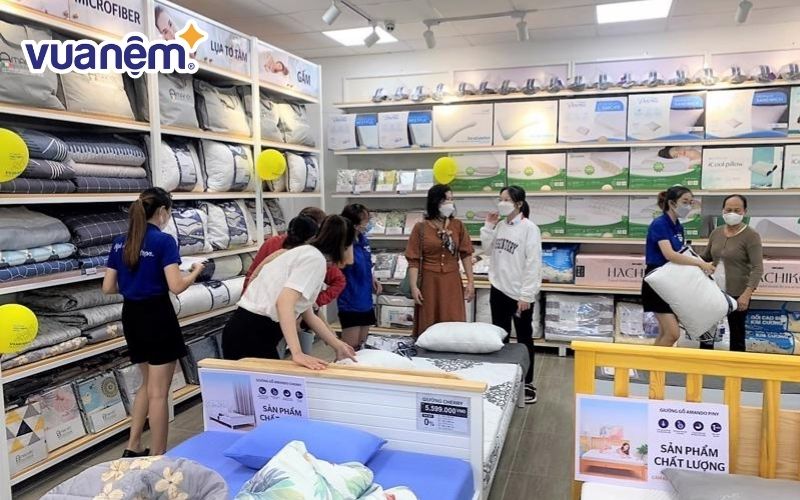 Mua chăn ga gối chính hãng tại các cửa hàng Vua Nệm trên toàn quốc