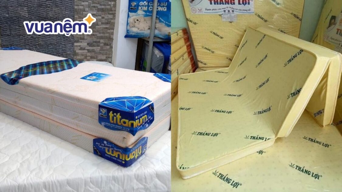 so sánh nệm kim cương và nệm thắng lợi
