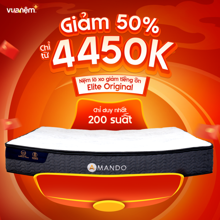 Nệm Amando Elite Original giảm 50%