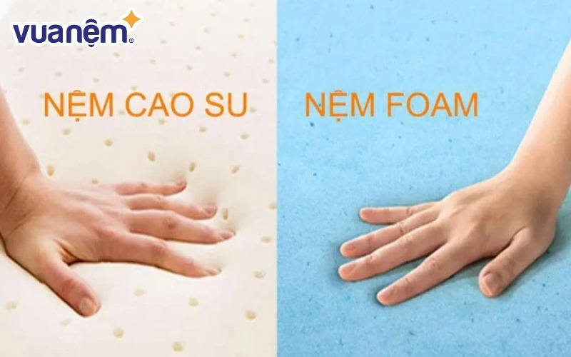 Nệm cao su và nệm foam có gì khác nhau?