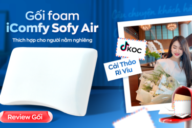 TikToker Cải Thảo Rì Viu tiết lộ bí quyết hết đau cổ vai gáy với gối iComfy Sofy Air