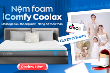 Gia Đình Sunny bật mí bí quyết ngủ ngon và thư giãn tại nhà với nệm iComfy Coolax