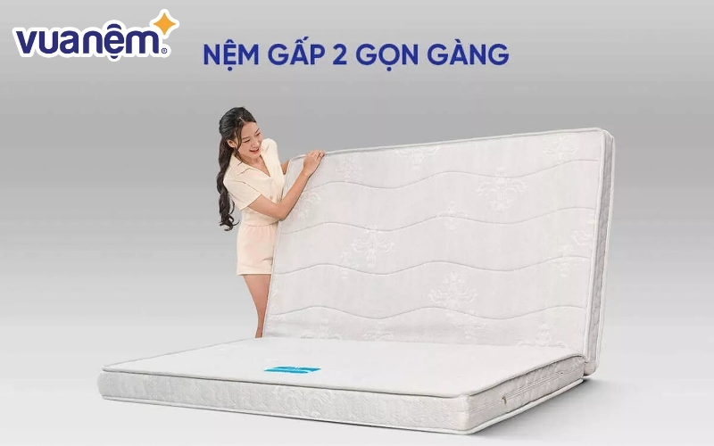 Nệm bông ép có thiết kế gấp 2,3 tiện lợi