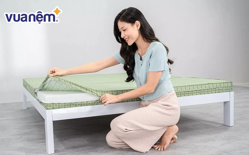 Nệm bông ép thuộc phân khúc tầm trung 
