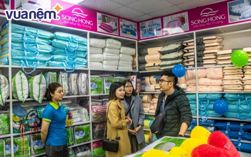 Mua nệm giá tốt, chất lượng tại cửa hàng Sông Hồng quận Hoàng Mai