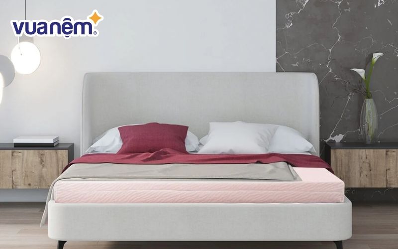 Kích thước nệm cao su thiên nhiên vừa vặn với giường đảm bảo thẩm mỹ