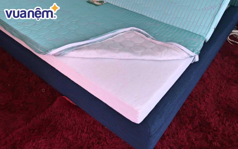 Cấu tạo của nệm chất liệu bông ép