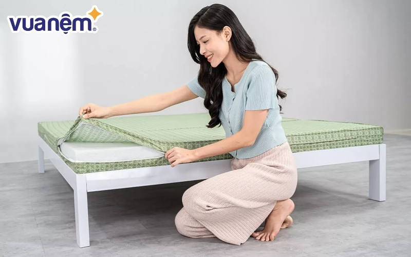 Thay vỏ nệm thường xuyên để bảo quản nệm cao su bông ép