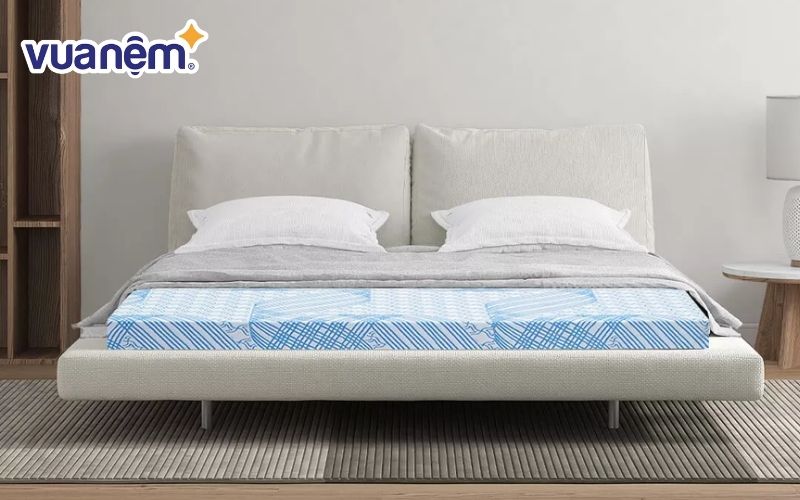 Nệm Kim Cương Titanium cao su đa tầng gấp 3