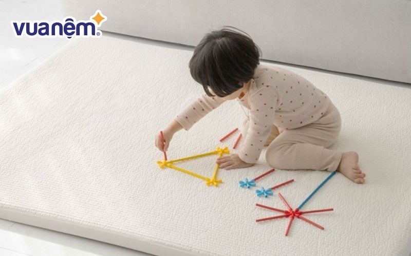 Nệm trải sàn Hàn Quốc đảm bảo an toàn, giảm nguy cơ vấp ngã
