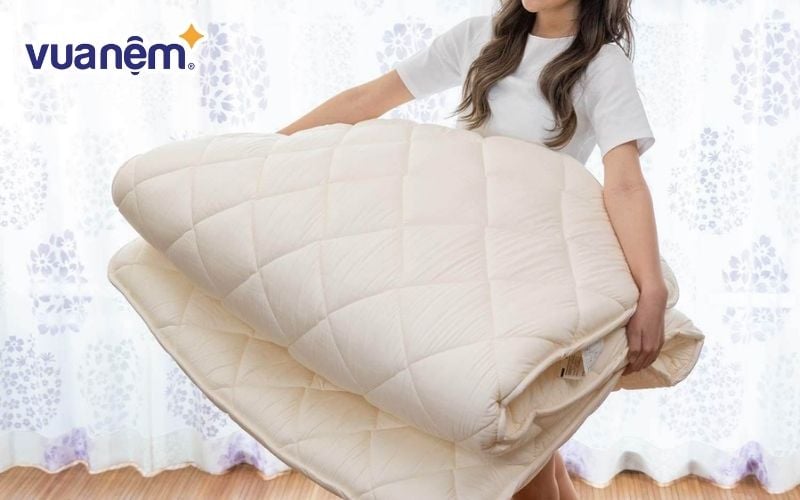Hầu hết các loại nệm trải sàn đều có độ dày không lớn