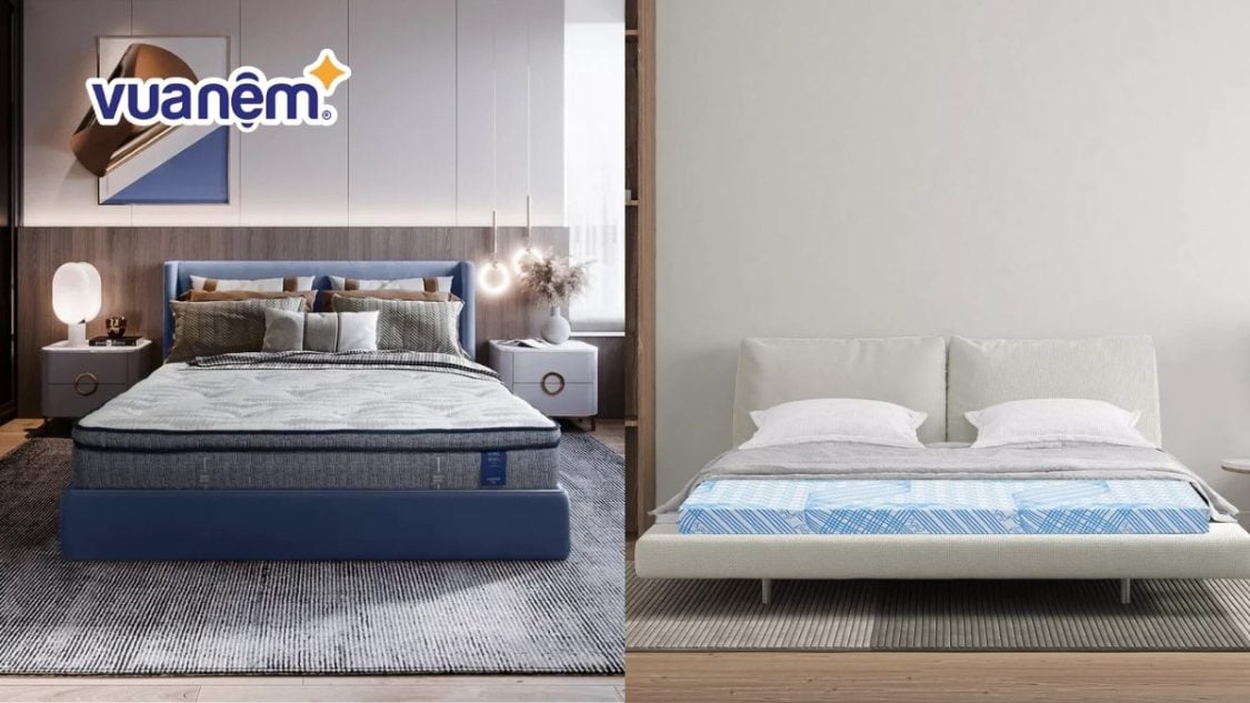 So sánh nệm bông ép và nệm lò xo: Nên chọn mua loại nệm nào?