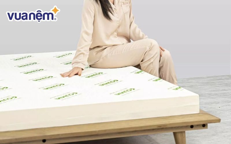 Nệm Gummi với chất liệu cao su thiên nhiên tinh khiết, an toàn cho sức khỏe