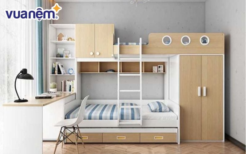 Mẫu giường tầng đa năng - Mẫu 4