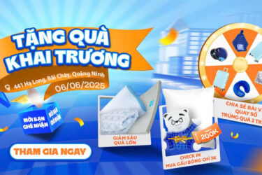 Khai trương Vua Nệm Hạ Long – Tặng quà khai trương