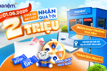 Khai trương Vua Nệm KĐT Gia Lâm