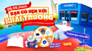 Khai trương Vua Nệm Kha Vạn Cân – Tham gia vòng quay may mắn, nhận quà hấp dẫn