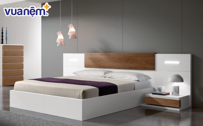Mẫu giường gỗ công nghiệp số 11