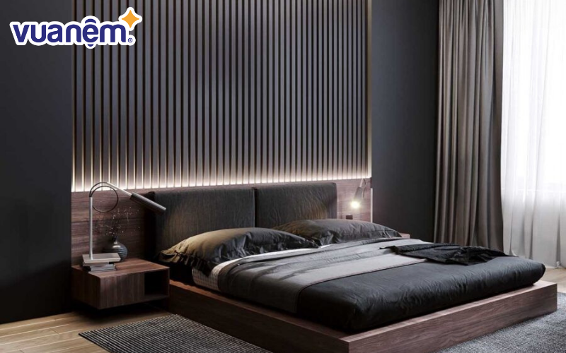 Mẫu giường gỗ công nghiệp số 12
