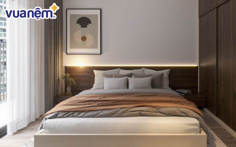 Mẫu giường gỗ công nghiệp số 16