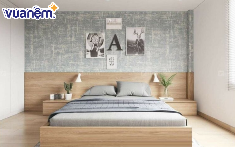 Mẫu giường gỗ công nghiệp số 18