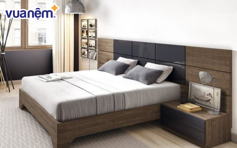 Mẫu giường gỗ công nghiệp số 19