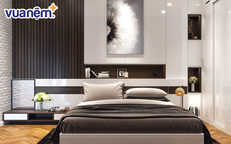 Mẫu giường gỗ công nghiệp số 6