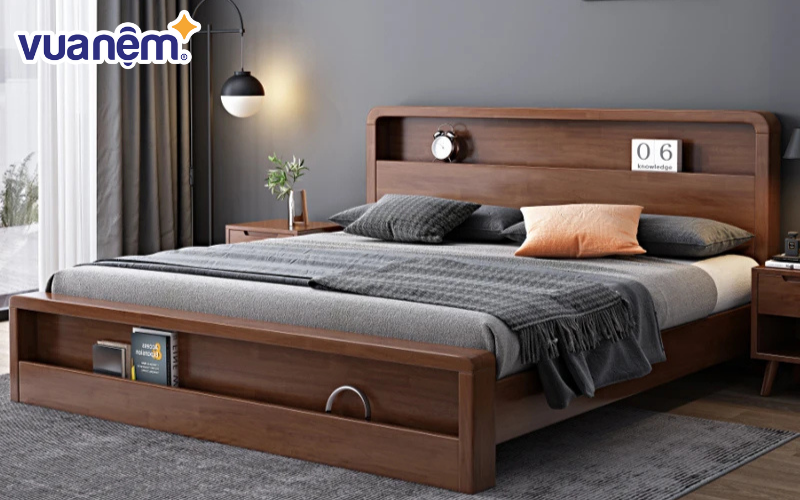 Mẫu giường gỗ tự nhiên số 21