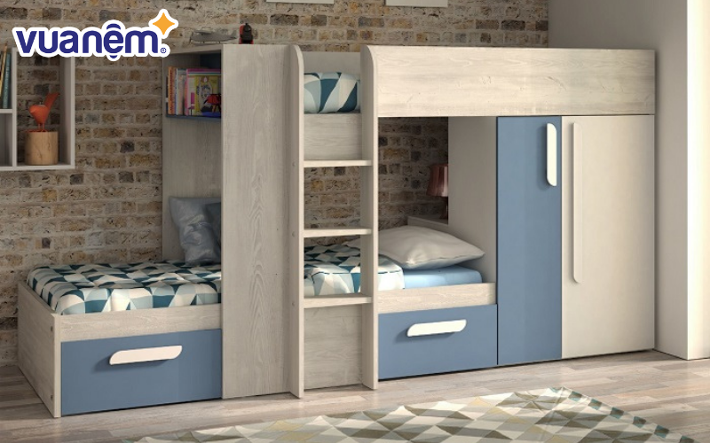 Mẫu giường tầng bằng gỗ công nghiệp số 4