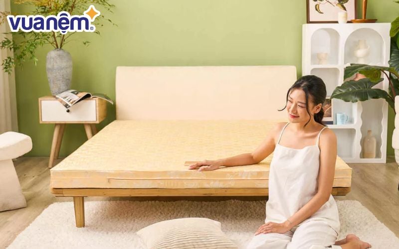 Nệm Wonjun Pure Carbon là được làm từ sợi bông than hoạt tính, giúp kháng khuẩn và khử mùi hiệu quả
