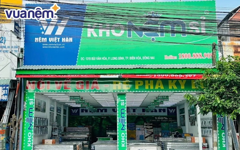 Dòng nệm cao su của Nệm Việt Hàn được đánh giá cao về chất lượng