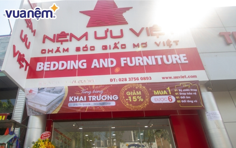 Nệm Ưu Việt cũng là shop uy tín để mua nệm cao su