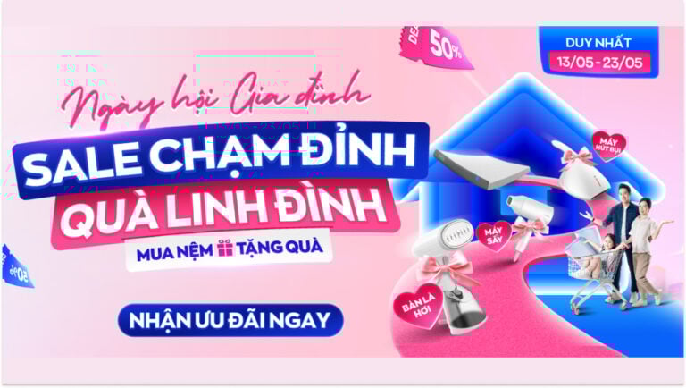 Sale ngày Gia đình – Quà ngập trời, mua là lời