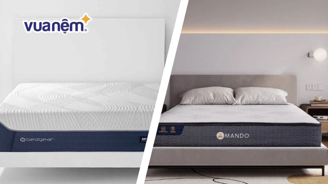 So sánh nệm Bedgear và nệm Amando: Loại nào tốt hơn?