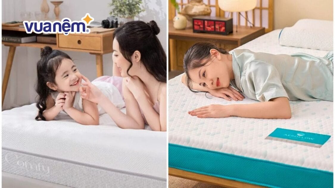 so sánh nệm iComfy và Aeroflow