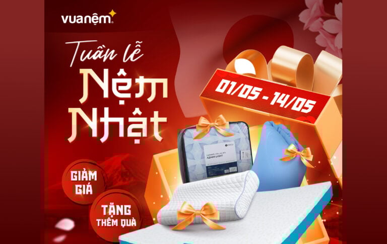 Tuần lễ nệm Nhật – Giá hời, quà chất 