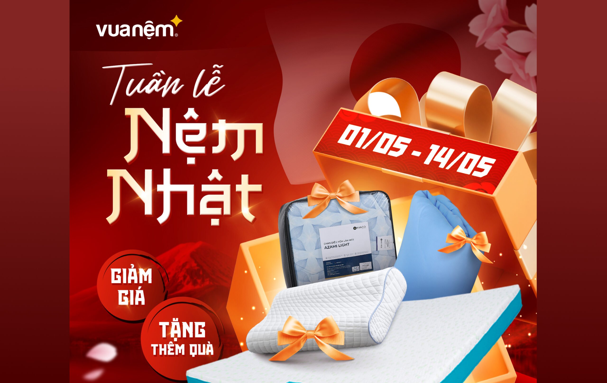 Tuần lễ nệm Nhật – Giá hời, quà chất 