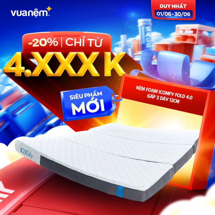 Nệm foam iComfy Fold 4.0
