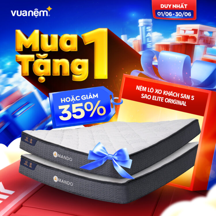 Nệm lò xo khách sạn 5 sao Amando Elite Original