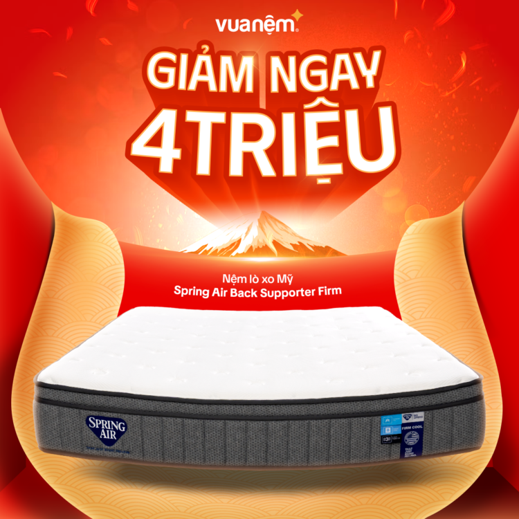 Nệm Spring Air Back Supporter Firm giảm 4 triệu đồng