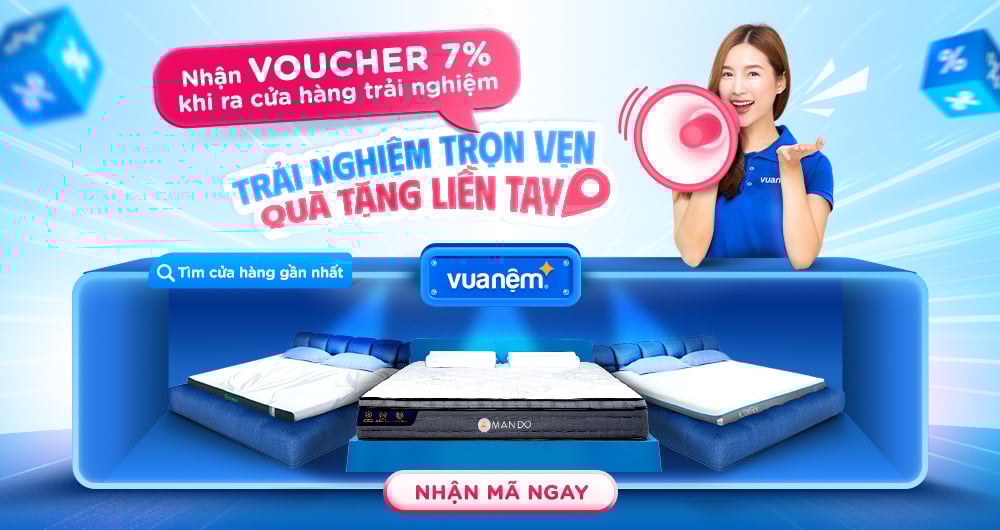 Voucher 7% khi ra cửa hàng