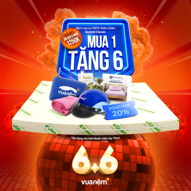 Nệm cao su thiên nhiên Gummi Classic