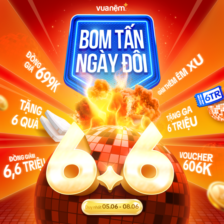 Bom tấn Sale ngày đôi 6/6
