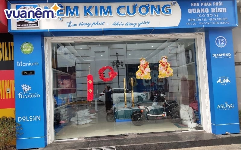 Cửa hàng nệm Kim Cương nổi tiếng tại Tuyên Quang