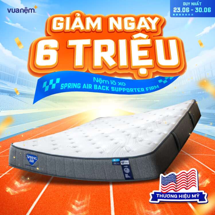 Nệm lò xo Spring Air Back Supporter Firm