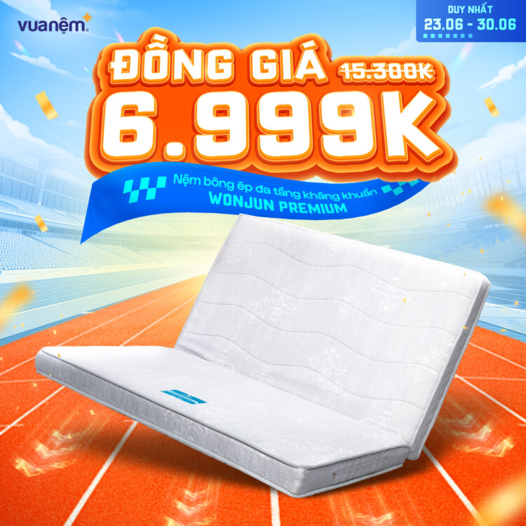 Nệm bông ép Wonjun Premium