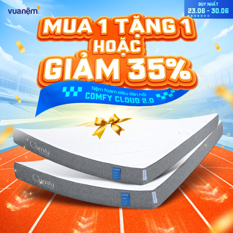 Nệm foam đàn hồi Comfy Cloud 2.0