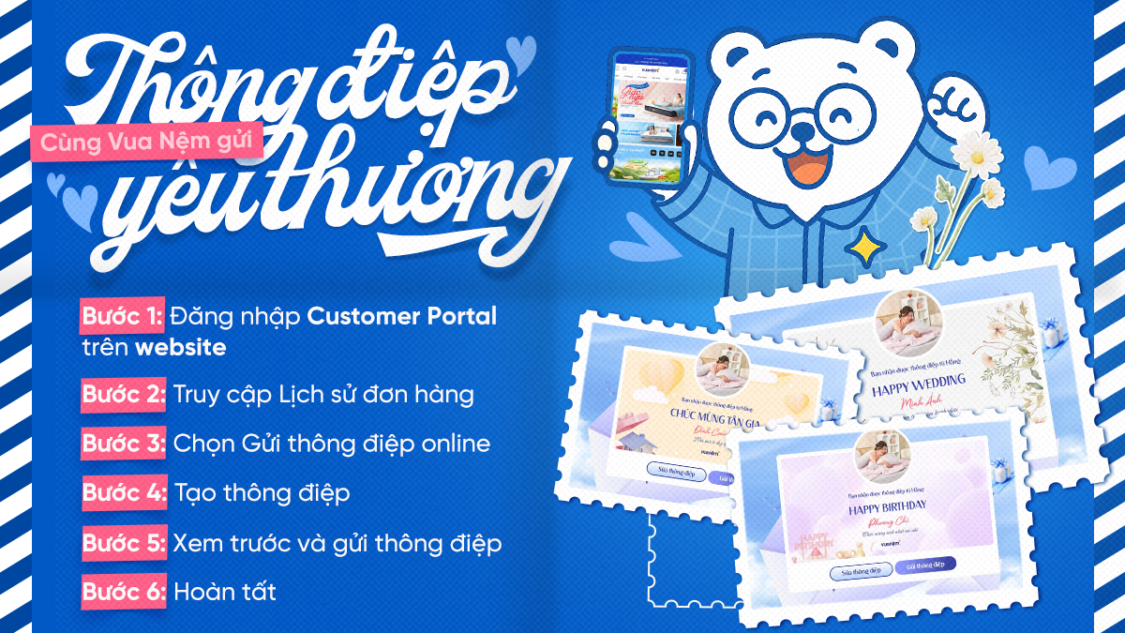 vua nem ra mat tinh nang gui thong diep yeu thuong online