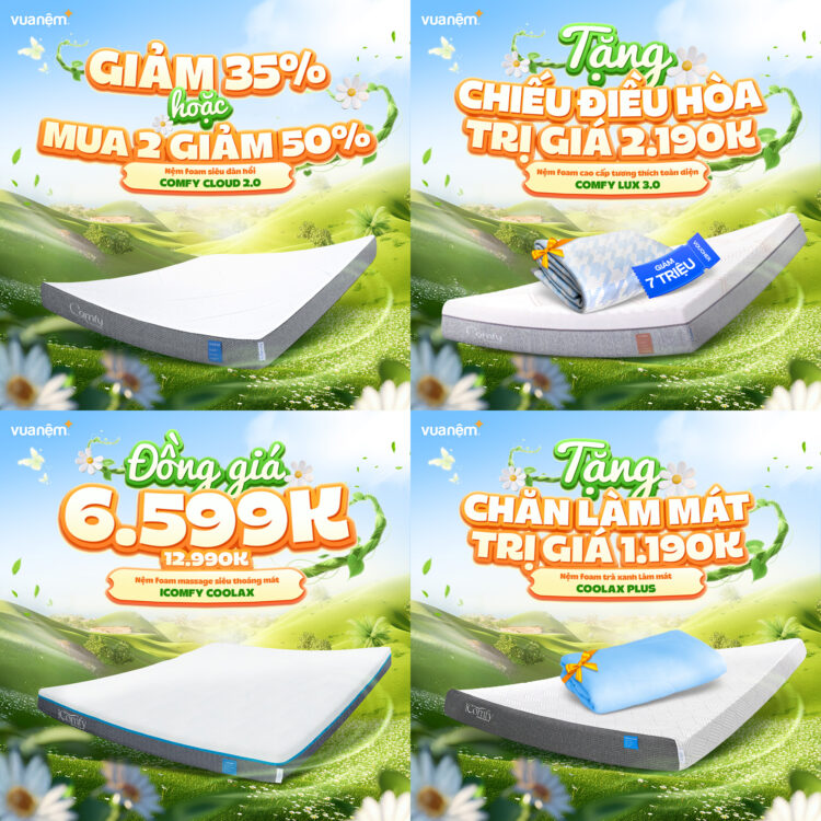 Nệm foam - Ưu đãi mạnh tay